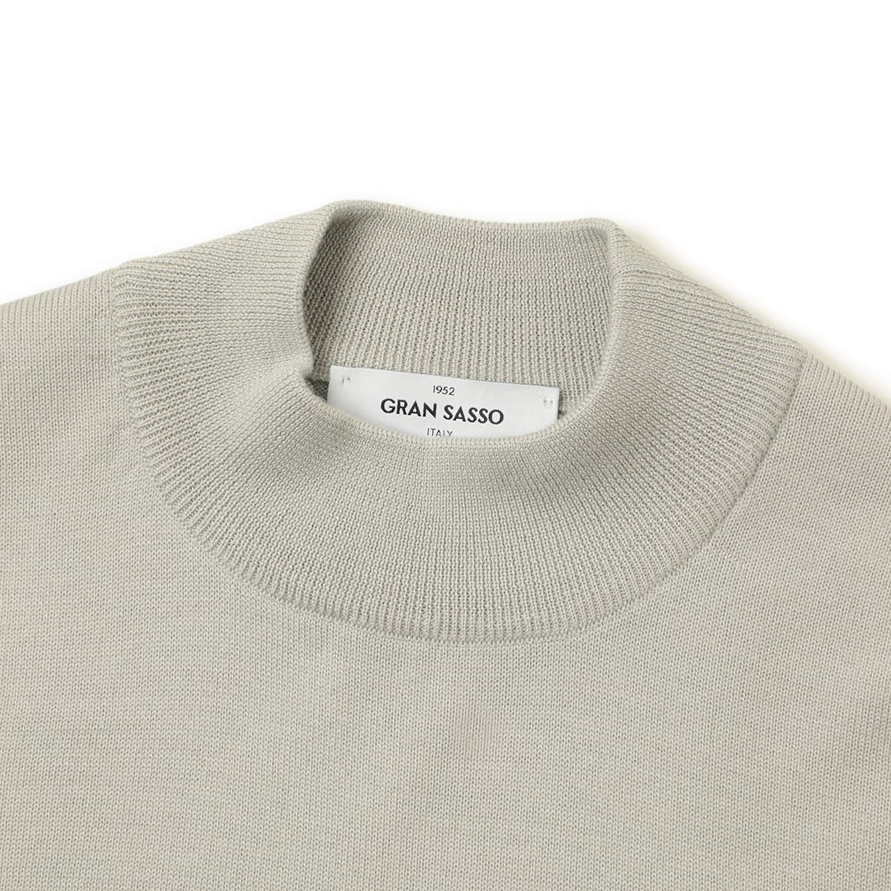 Gran Sasso グランサッソ ニット モックネック ハイゲージ ウール プル